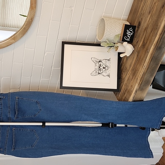 Pearl-Embellished Jeans, Large - Picture 4 of 6